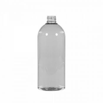500 ml bottle Basic Round 100% recycled PET MOPET transparent 24.410