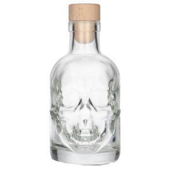 200 ml glazen fles in de vorm van een schedel, inclusief dop