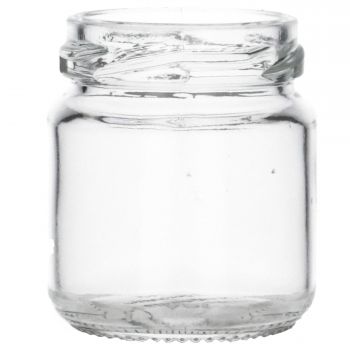 50 ml Twistoff jar round glass clear TO43, 46g