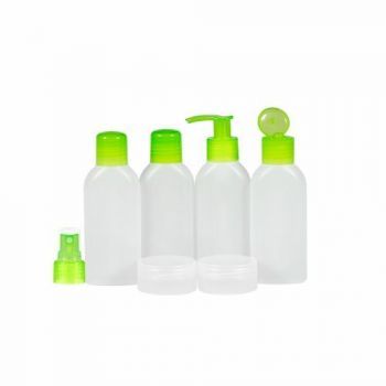 Travel bottles Palm Green PE
