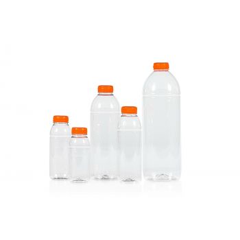 Smoothie bottles PET Transparent