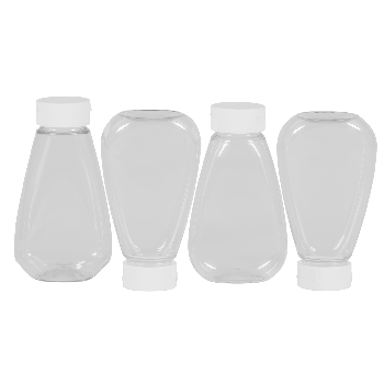 Sauce Oval Bottle PET Transparent